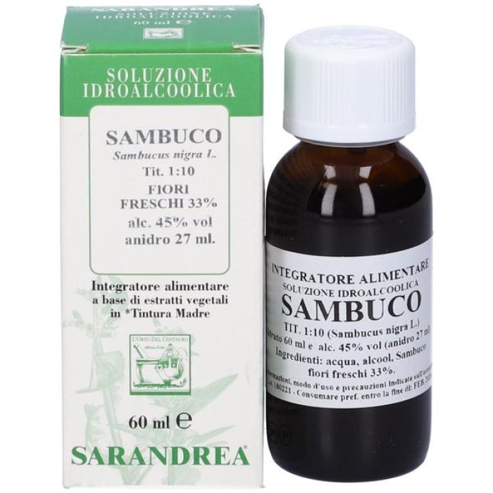 Sambuco tintura madre 60 ml - estratto idroalcolico di sambuco