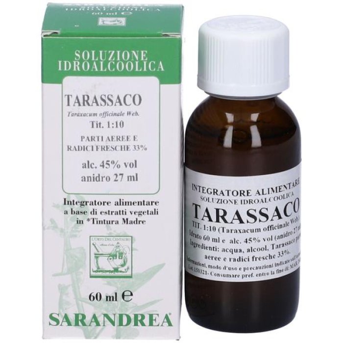 Tarassaco tintura madre 60 ml - tintura madre di tarassaco per drenaggio epatico