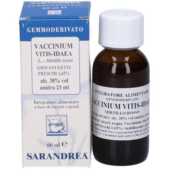 Vaccinium vitis-idaea macerato glicerico 60 ml Sarandrea gemmoderivato