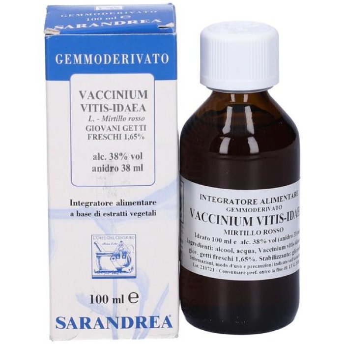 Vaccinium Vitis Estratto Vegetale Liquido 100 Millilitri Integratore Naturale in Gocce