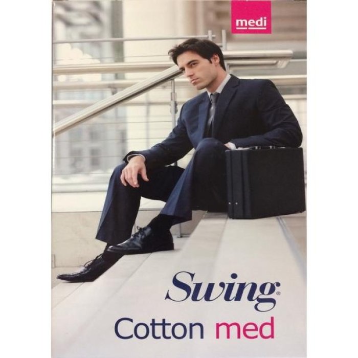 MEDI U Gambaletto Swing Man Cotton 18 mmHg Blu Taglia 2 Cod. 1830 - Calza Preventiva a Compressione Graduata Uomo