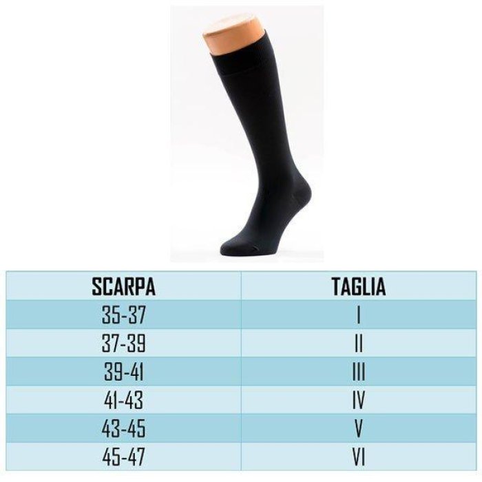 MEDI U Gambaletto Swing Man Cotton 18 mmHg Blu Taglia 5 Cod. 1830 - Calza Preventiva a Compressione Graduata Uomo