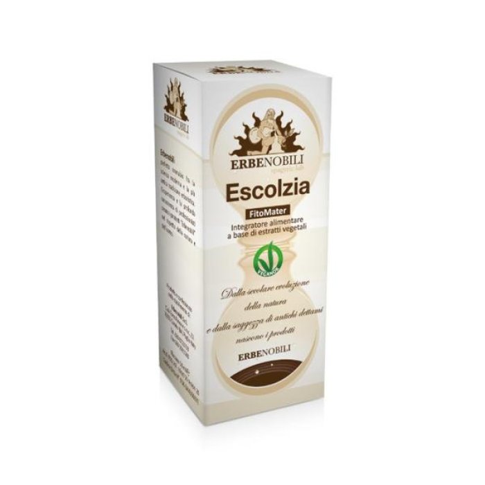 Erbenobili Fitomater Escoltzia 50 ml Integratore Naturale in Gocce a Base di Escoltzia per Favorire Sonno e Rilassamento