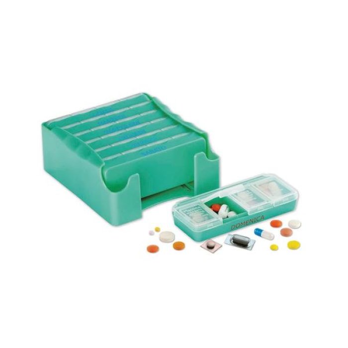 Pilbox Classic pilloliera settimanale - portapillole settimanale con scomparti giornalieri