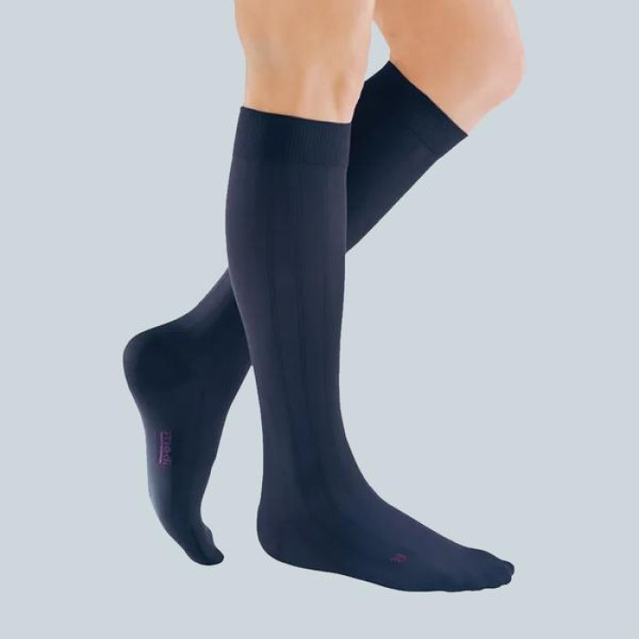 Medi Mediven KL2 uomo gambaletto marine L3 calza elastica terapeutica classe 2