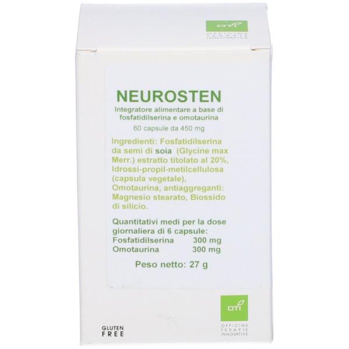 Neurosten OTI 60 Capsule Integratore Naturale per Sistema Nervoso, Stress e Benessere Mentale