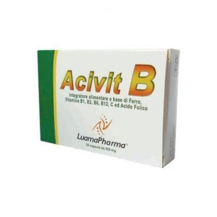Acivit B integratore vitamine del gruppo B 30 capsule per energia e stanchezza