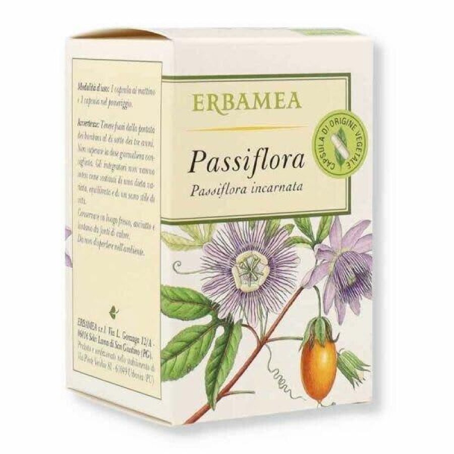 Passiflora Integratore Naturale Rilassante per Sonno e Ansia 50 Opercoli Erboristeria Magentina Passiflora Integratore Naturale Rilassante per Sonno e Ansia 50 Opercoli Erboristeria Magentina
