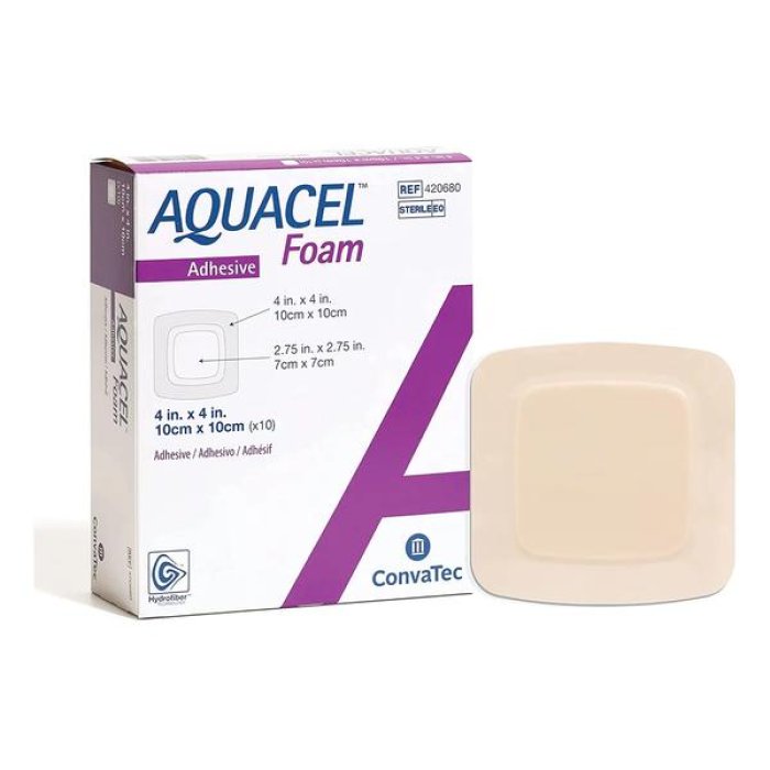 Aquacel Foam medicazione in schiuma non adesiva 20x20 cm confezione da 5 pezzi