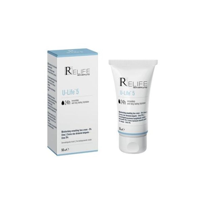 U Life 5 Crema Urea 5% 15 Tubi da 2 Millilitri Trattamento Intensivo Pelle Secca e Screpolata Mani Piedi Talloni