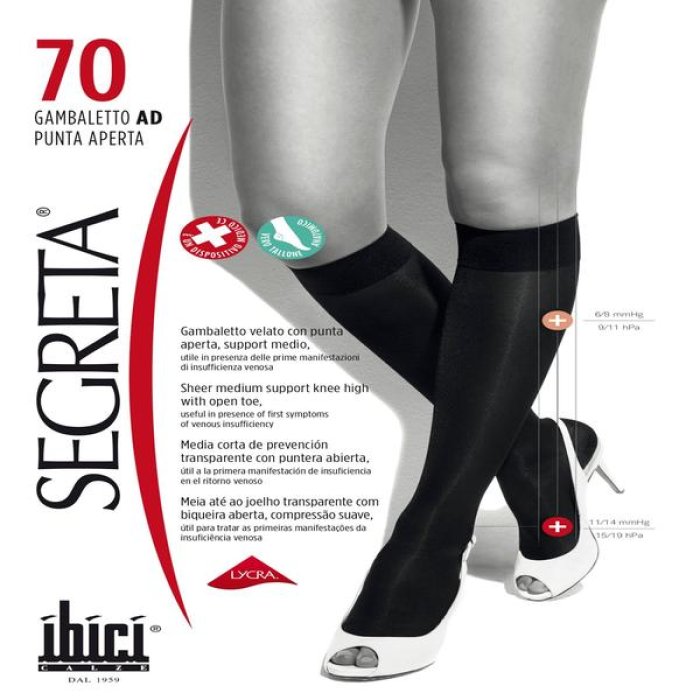 Budetta Farma Gambaletto Clialeg 70 Denari Colore Nero Taglia 3