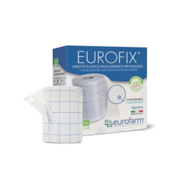 Eurofix Cer Cerotto in Tessuto Non Tessuto Adesivo 5 cm x 500 cm Rotolo per Fissaggio di Bende e Garze