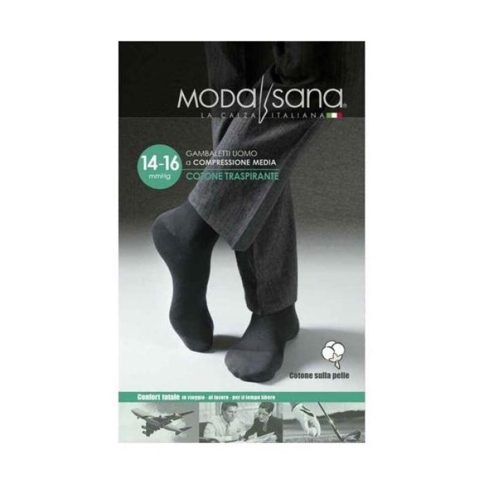 Gambaletto a Compressione Graduata Modasana Blu Taglia Extra Large per Circolazione e Benessere delle Gambe