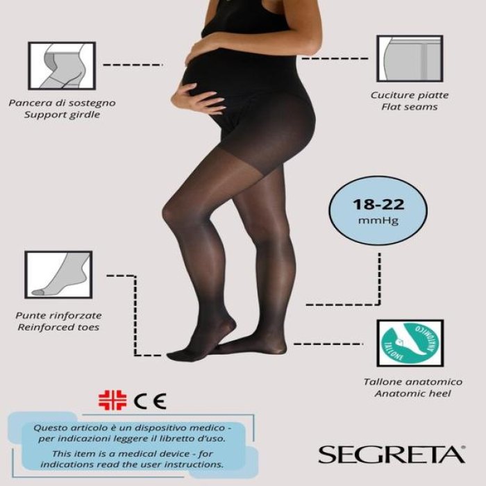 Collant Premaman 140 Denari Visone Taglia 5 Comfort and Support a Compressione Graduata