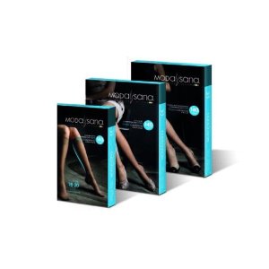 Modasana 140 Gambaletto a Compressione Graduata Punta Aperta Colore Nero Taglia 4 Donna