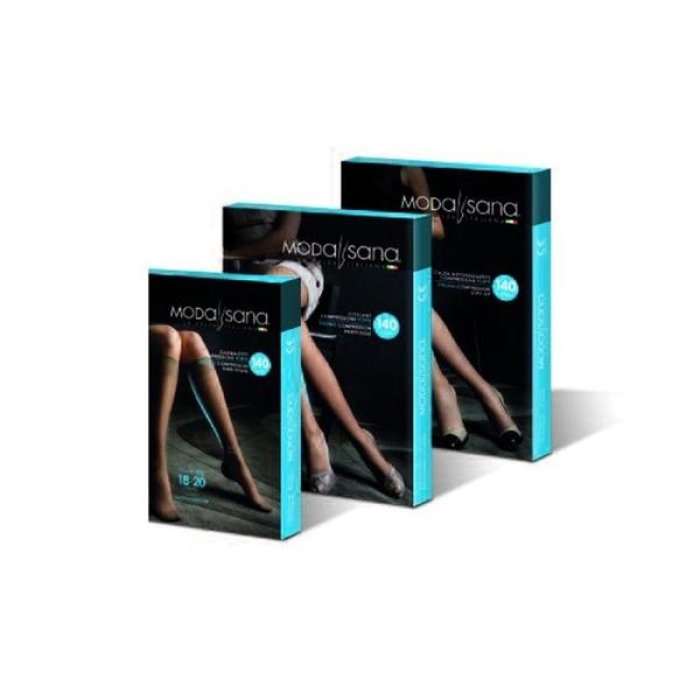 Modasana Gambaletto 140 Denari Nero Taglia 5 a Compressione Graduata per Benessere e Sollievo Gambe