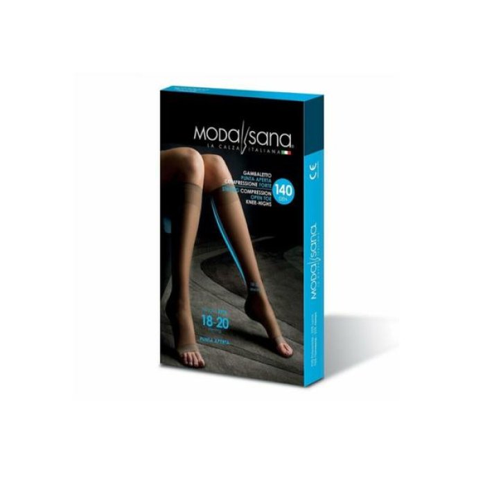 Calze a compressione 140 den Modasana Playa 2 gambaletto riposante donna uomo elastiche contenitive