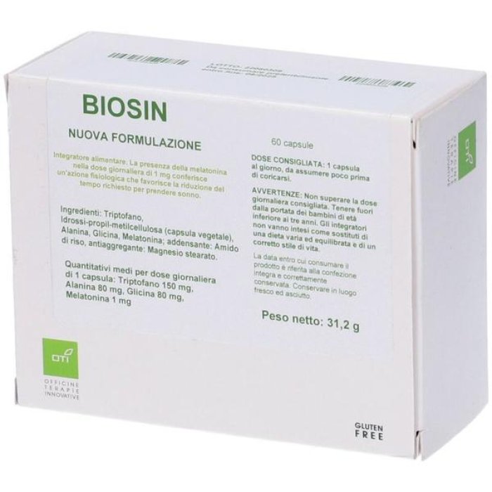 Biosin OTI Integratore Alimentare 60 Capsule da 500 mg per il Benessere Generale dell’Organismo