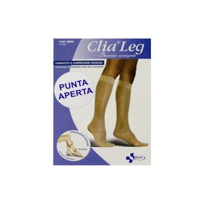 Budetta Farma Gambaletto Clialeg K1 Punta Aperta Colore Beige Taglia 3