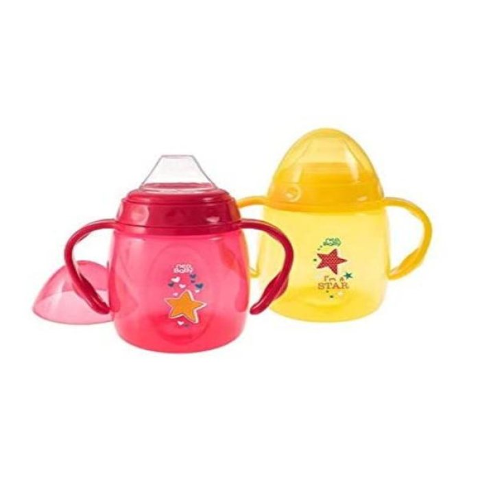 Mebby Tazza Anti-Goccia Fucsia Con Beccuccio Morbido 280 ml 6+ M 1 Pezzo