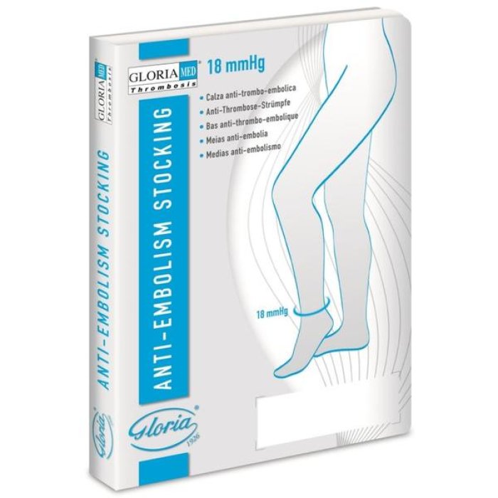 Calza Elastica Antitrombosi Thrombosis 18 Mono Destra Isp, Compressione Graduata 18 mmHg, Taglia Extra Large, Dispositivo Medico per Prevenzione Trombosi