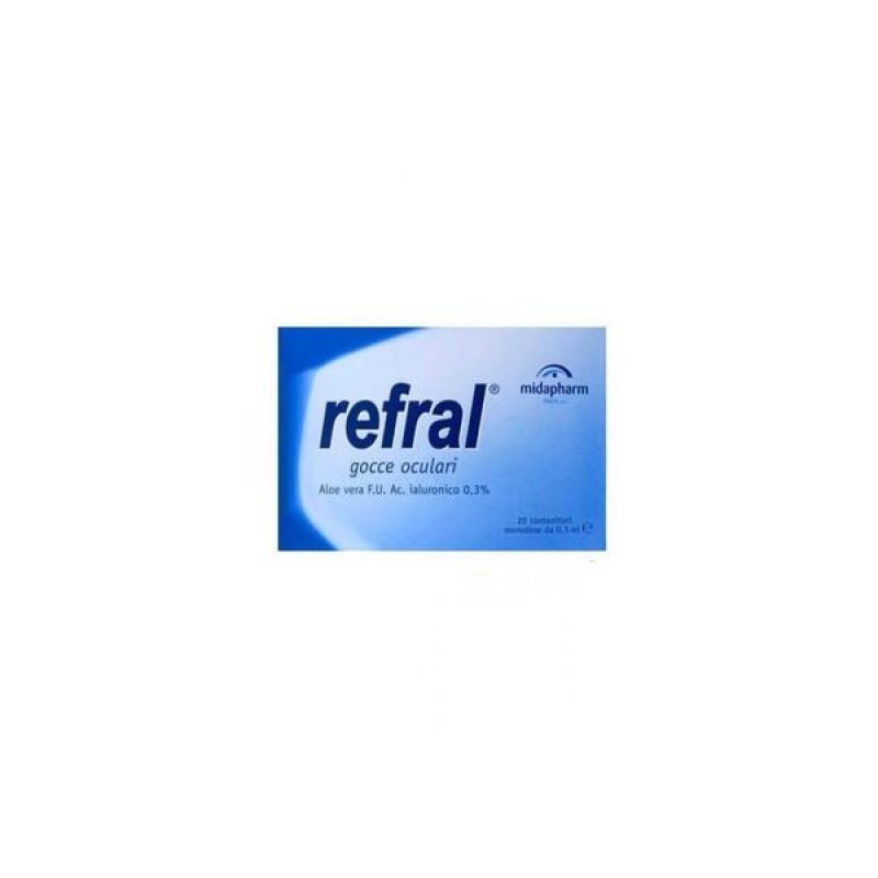 Midapharm Italia Refral Monodose Gocce Oculari 20 Contenitori X 0,5 Ml