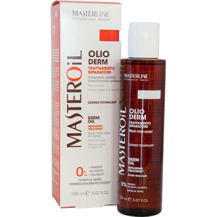 Masteroil Olio Derm Plus 150 millilitri – Olio Corpo Idratante e Lenitivo per Pelle Secca e Sensibile