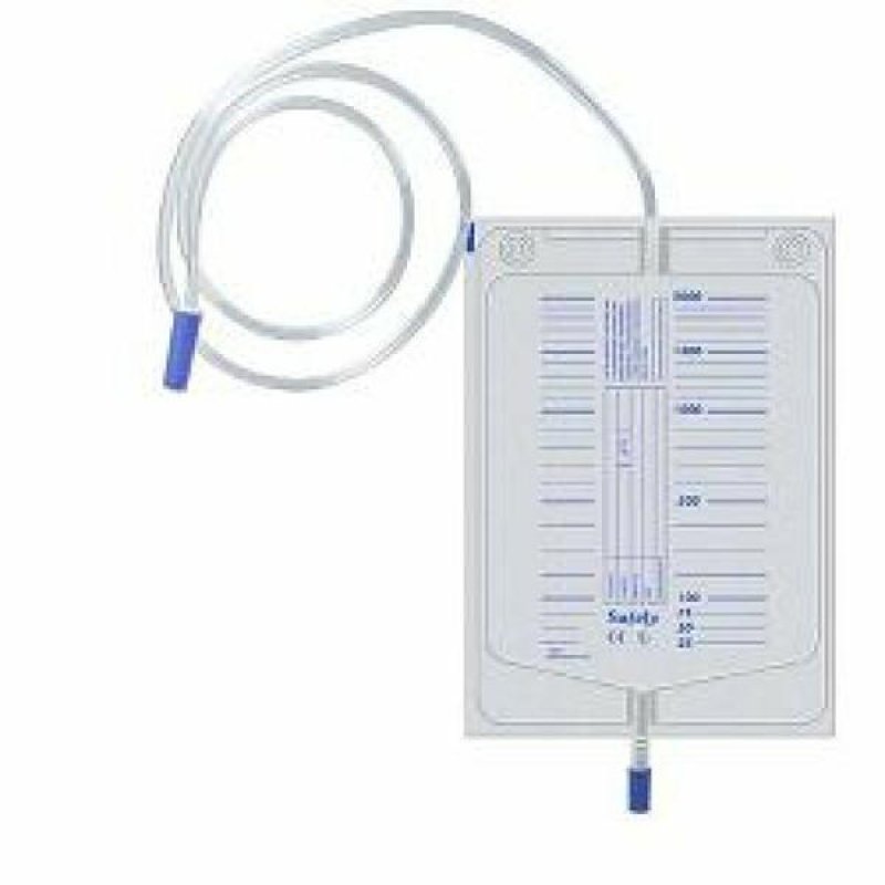 Uro Elibag sacche urinarie con scarico 130 cm 10 pezzi sacche raccolta urina con rubinetto