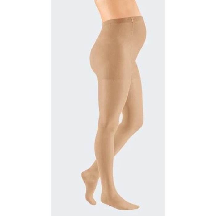 MEDI 14 Collant Maternity Punta Chiusa Naturale Taglia 3 - Collant Premaman a Compressione Leggera