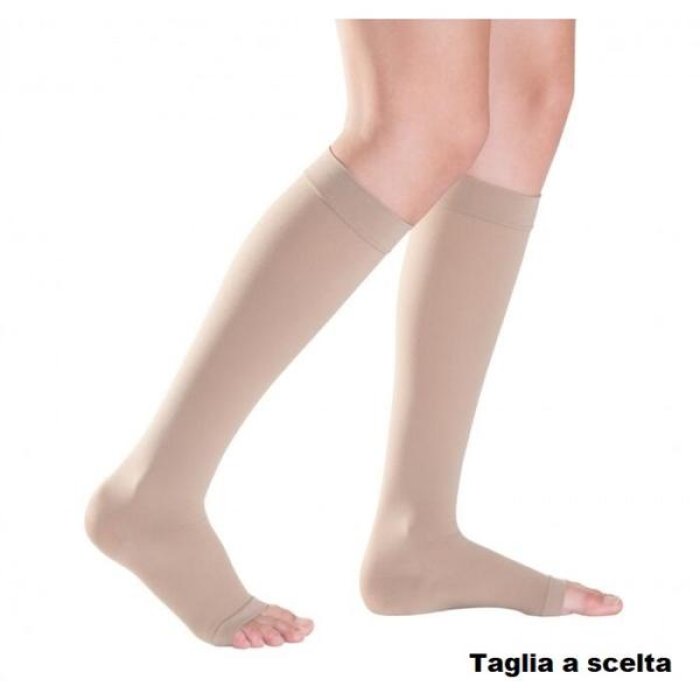 Medi 14 gambaletto natural punta aperta tg 4 calza a compressione leggera