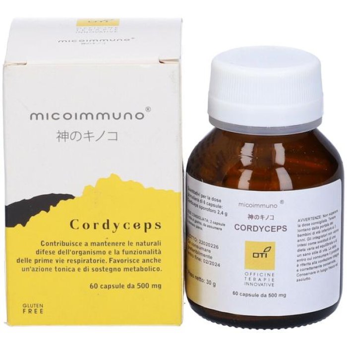 Cordyceps Micoimmuno 60 Capsule Officine Terapeutiche Italiane Integratore Immunitario ed Energetico