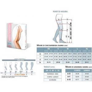 Gloriamed MCR Gambaletto a Compressione Graduata 281 Maglia Liscia