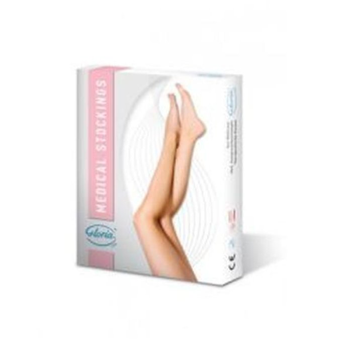Gloriamed Collant Mcr 191 a Compressione Graduata Classe 1 in Microfibra Beige Taglia XLL