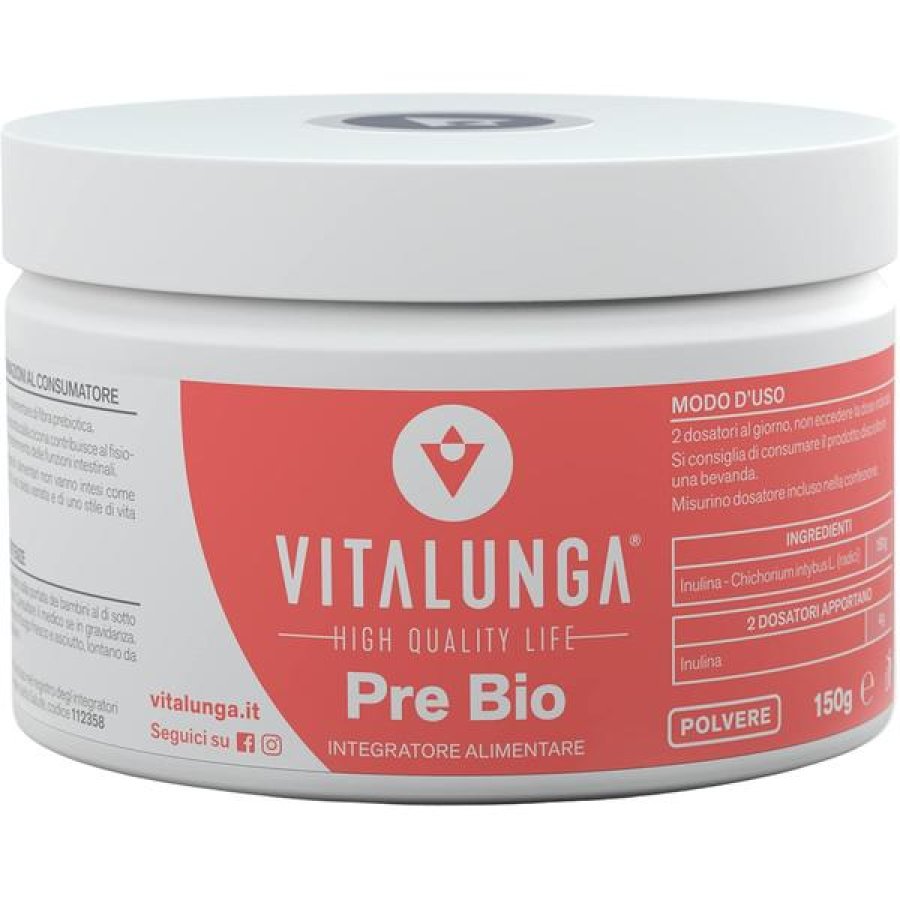 Farabella Inulina 150 g Fibra Prebiotica Naturale Senza Glutine per Benessere Intestinale