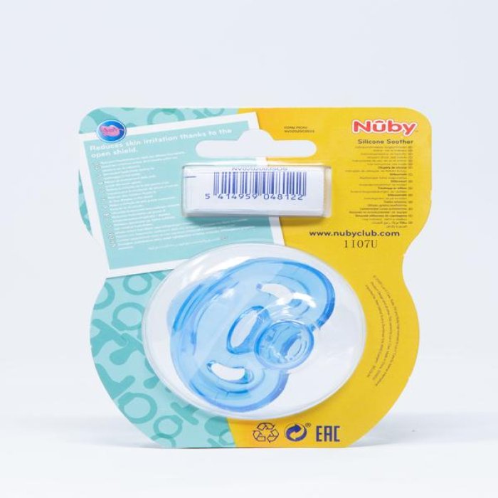 Nuby succhietto ortodontico Nat-Flex 0-6 mesi - succhietto silicone per neonati