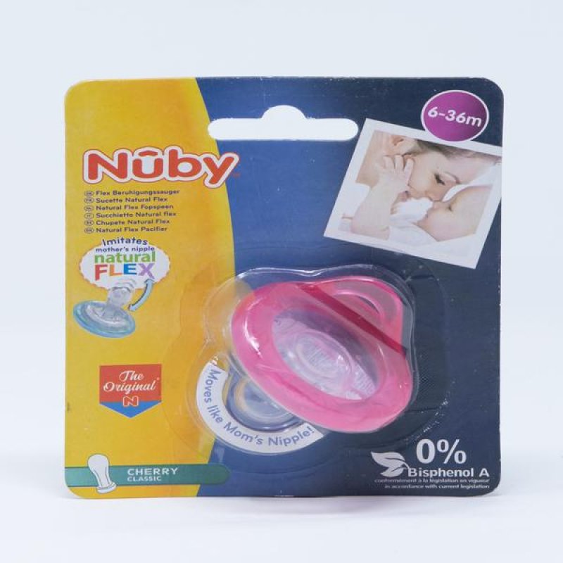 Nuby succhietto ortodontico Nat-Flex 6m+ - succhietto in silicone per bambini Nuby succhietto ortodontico Nat-Flex 6m+ - succhietto in silicone per bambini