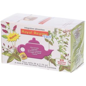 Royal Regime Tea Tisana Dimagrante 25 Bustine Tè Erboristico Drenante e Depurativo