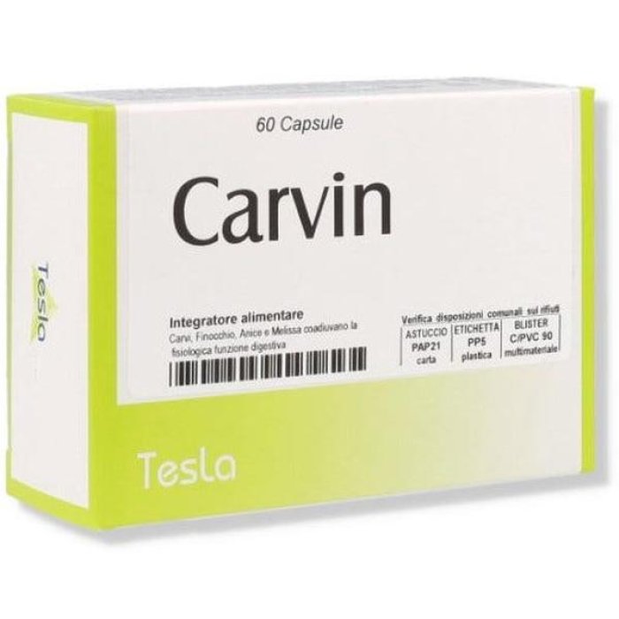 Carvin 60 Capsule Integratore Alimentare per Colesterolo con Riso Rosso Fermentato e Coenzima Q10