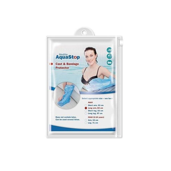 Acquastop Piede Medio Gamba Farma Care Protezione Impermeabile per Gesso e Bendaggi per Doccia e Bagno