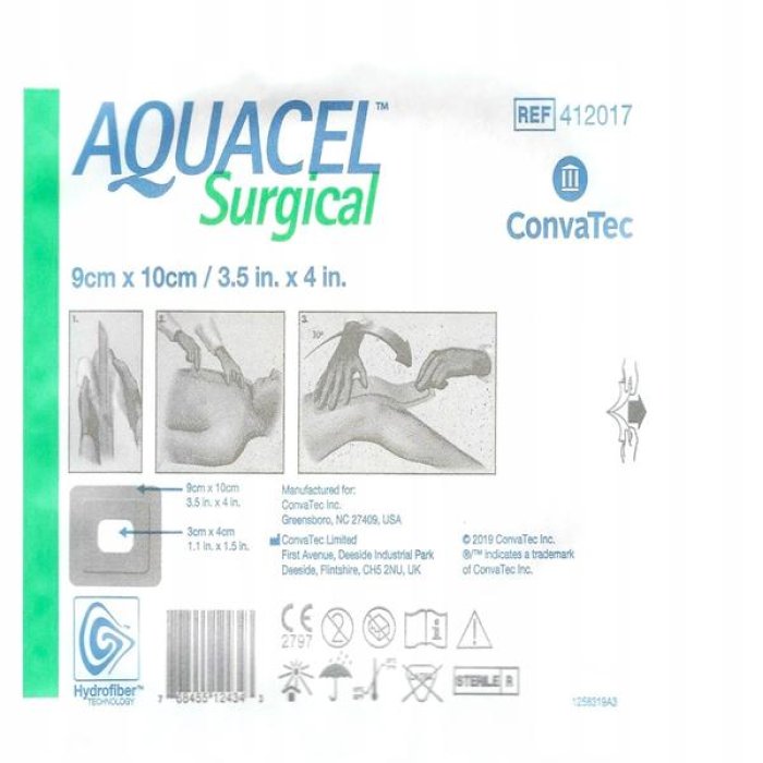 Aquacel Surgical 9x25 cm 10 pezzi - medicazione post chirurgica per ferite