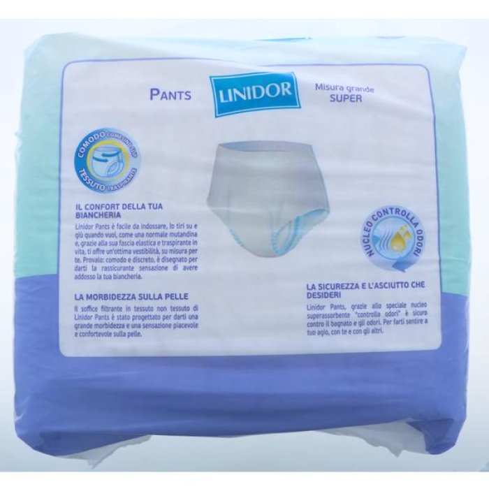 Linidor Pants Super PIC 14 pezzi - pannolone a mutandina super assorbente