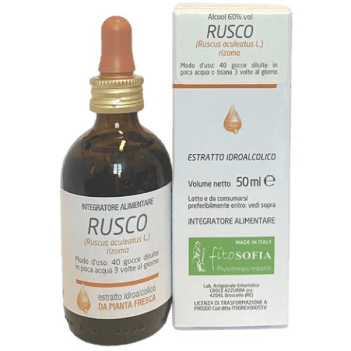 Ruscus Aculeatus tintura madre 100 ml - estratto idroalcolico di pungitopo