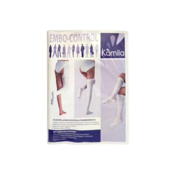 Medicalexpo Ca.Mi Prodotti Sanitari Kamila Linea Embo Control Collant Compressione 18/20 mm Hg Colore Bianco Taglia L