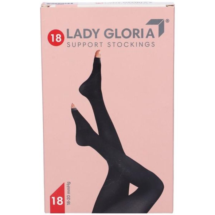 LadyGloria Collant a Compressione Graduata 18 Donna Colore Daino Taglia 1