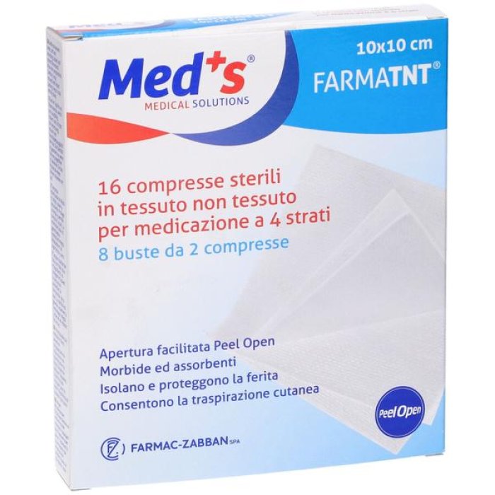 Meds TNT sterile 10x10 cm 16 pezzi - garze sterili in TNT