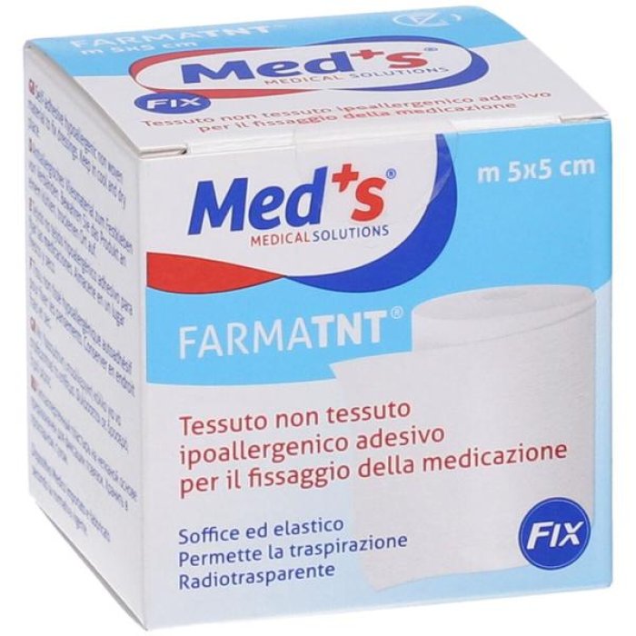 Meds Fix Cerotto Fissativo in Tessuto Non Tessuto 5 x 15 cm Ipoallergenico per Medicazioni