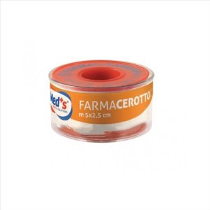 Cerotto Med's in seta 5 m x 1,25 cm - nastro adesivo ipoallergenico per pelli sensibili