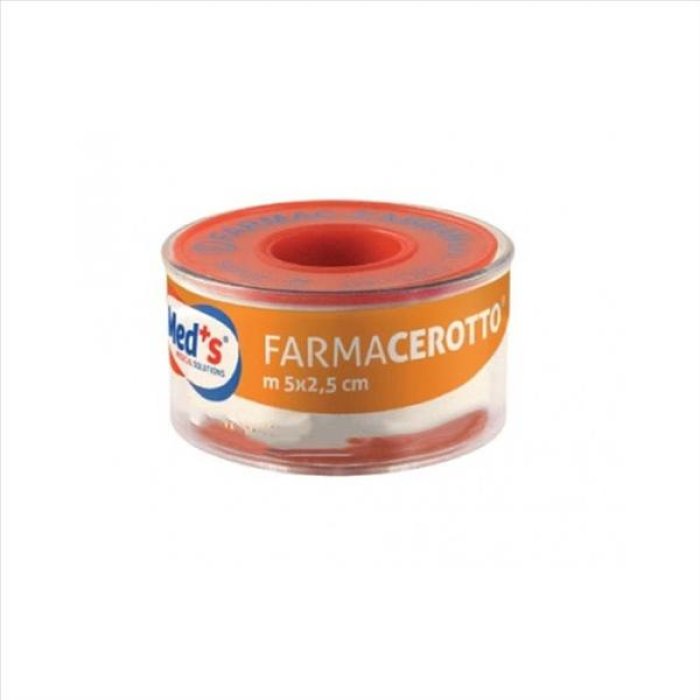 Cerotto Med's in seta 5 m x 1,25 cm - nastro adesivo ipoallergenico per pelli sensibili