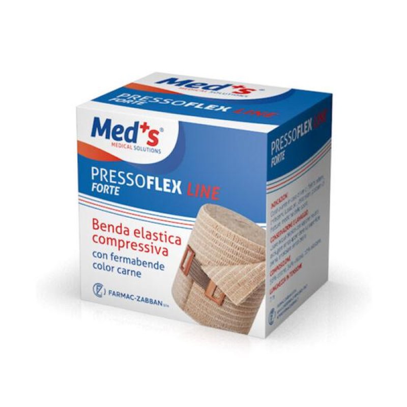 Benda elastica Pressoflex 10 cm x 7 m per fasciatura, contenzione e supporto muscolare