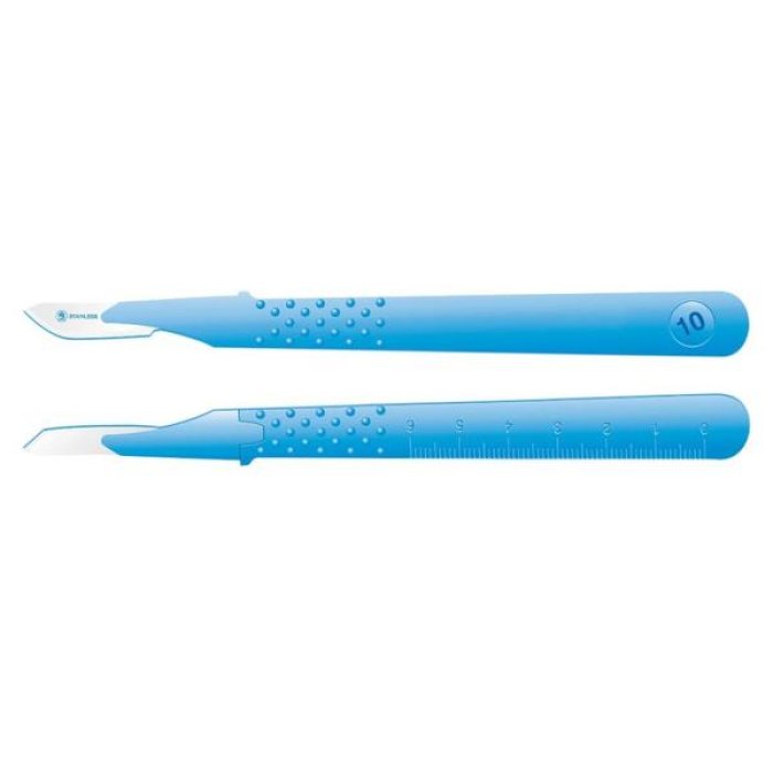 Bisturi Chirurgico Sterile Monouso Lama Numero 20 in Acciaio al Carbonio con Manico in Plastica, Confezione Singola 1 Pezzo MEDS – The Professional Surgical Scalpel